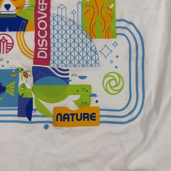 Disney Parks EPCOT Reimagined Raglan T-Shirt Large Mickey Figment Groot Nemo - Picture 13 of 14